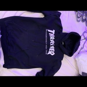 thrasher black hoodie